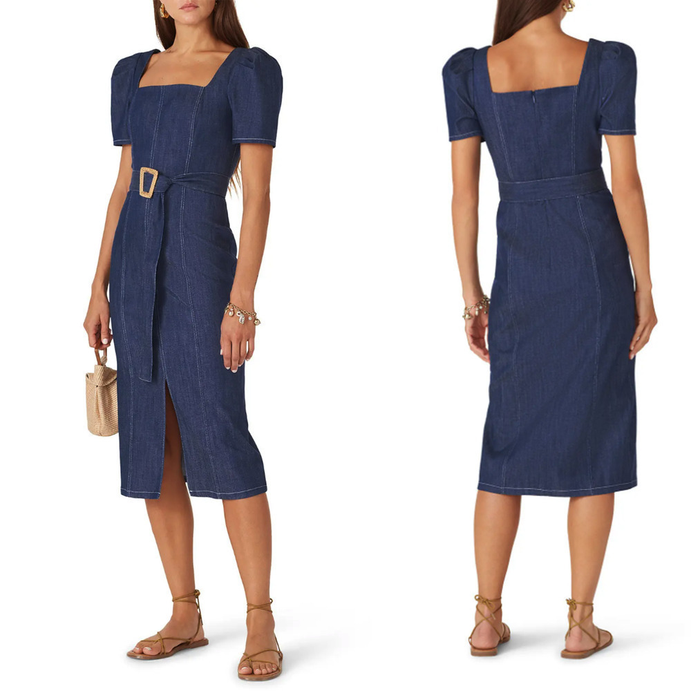 Shoshanna Denim Candelaria Dress - Size 4